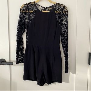 Yumi Kim Black Lace Romper